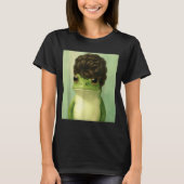 Funny Frog Beehive Bob Haircut Meme  Tシャツ (正面)