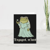 Funny Frog Engagement Matching Couples Tee Snarky  カード (正面)