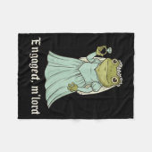Funny Frog Engagement Matching Couples Tee Snarky  フリースブランケット (正面(横))