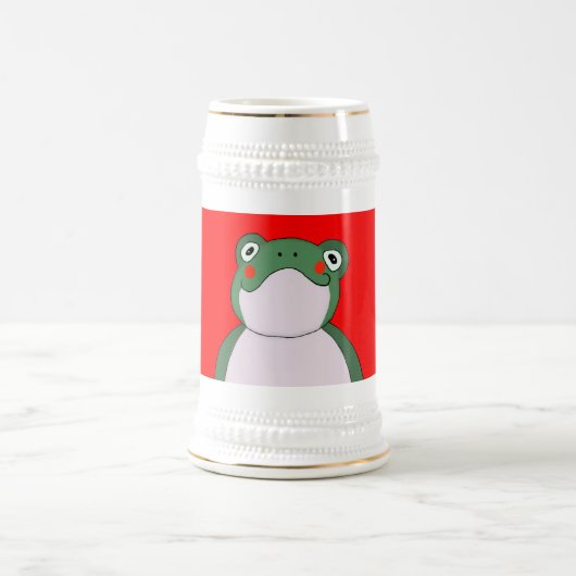 Funny Frog German Beer Stein Mug ビールジョッキ (中央)