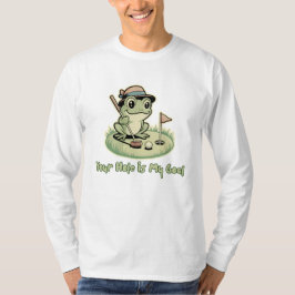 Funny Frog Golf  - Your Hole is My Goal Tシャツ