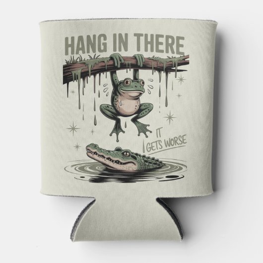 Funny Frog “Hang in There, It Gets Worse” 缶クーラー (正面)