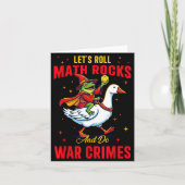 Funny Frog Let's Roll Math Rocks And Do War Crimes カード (正面)