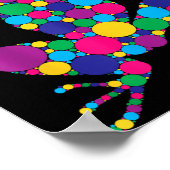 Funny Frog Lovers Polka Dot Art Student Happy Dot  ポスター (角)