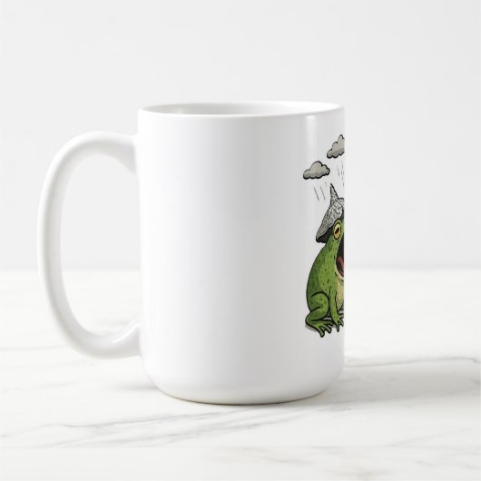Funny frog Mug コーヒーマグカップ (左)