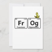 Funny Frog Periodic Table Elements Funny Science サンキューカード (正面)