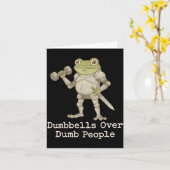 Funny Frog Pregnancy Announcement Medieval Pregnan カード (黄色い花)