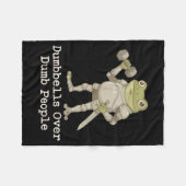 Funny Frog Pregnancy Announcement Medieval Pregnan フリースブランケット (正面(横))