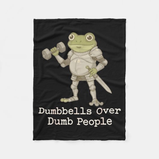 Funny Frog Pregnancy Announcement Medieval Pregnan フリースブランケット (正面)