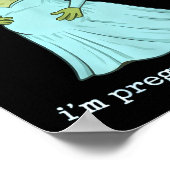 Funny Frog Pregnancy Announcement Medieval Pregnan ポスター (角)