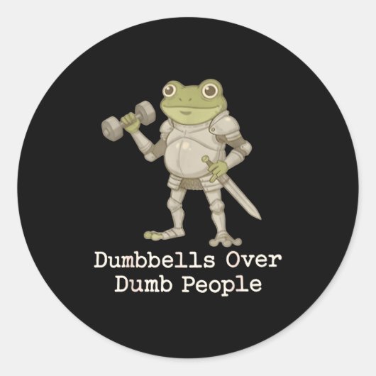 Funny Frog Pregnancy Announcement Medieval Pregnan ラウンドシール (正面)