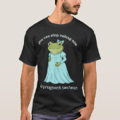 Funny Frog Pregnancy Announcement Medieval Pregnan Tシャツ (正面)