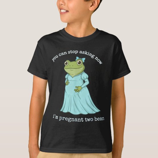 Funny Frog Pregnancy Announcement Medieval Pregnan Tシャツ (正面)