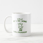 Funny Frog Quote Y'all Mind If I Do Some Lollygagg コーヒーマグカップ (左)