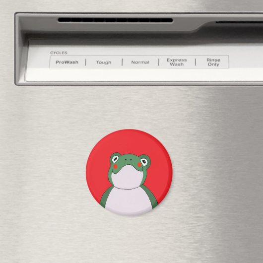 Funny Frog Red Magnet マグネット (インサイチュ (食洗機))