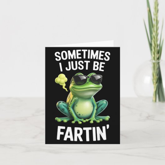 Funny Frog - Sometimes I Just Be Fartin'  カード (正面)