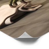 Funny Frog Toilet Print, Newspaper Reading Animal ポスター (角)