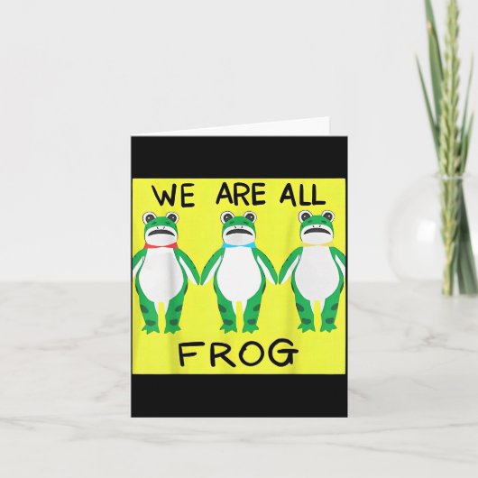 Funny Frog We Are All Frog  カード (正面)