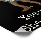 Funny Frog Western Engagement Matching Couples Tee ポスター (角)