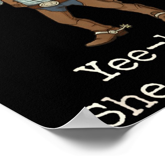 Funny Frog Western Engagement Matching Couples Tee ポスター (角)