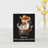 Funny Frog Witch Meme That's It You're Going In Th カード (黄色い花)