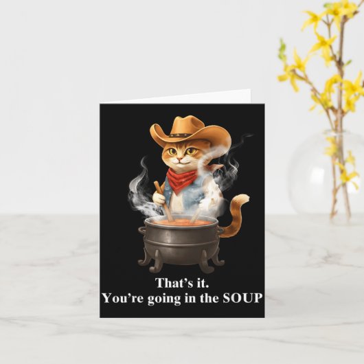 Funny Frog Witch Meme That's It You're Going In Th カード (黄色い花)