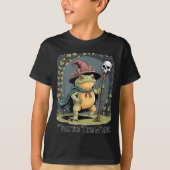 Funny Frog Wizard twas The tism M'lord Fantasy Art Tシャツ (正面)
