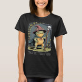 Funny Frog Wizard twas The tism M'lord Fantasy Art Tシャツ (正面)