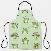 Funny Frogs on the Go エプロン (正面)