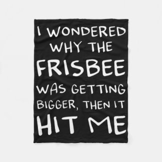 Funny Frolf Disc Golf Then It Hit Me Sket Tree Fri フリースブランケット