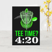 Funny Frolf Shirt - Frisbee Golf T Shirt - Tee Tim カード (黄色い花)