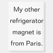 Funny From Paris Refrigerator マグネット (正面)