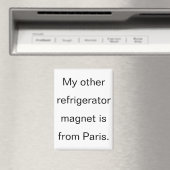 Funny From Paris Refrigerator マグネット (インサイチュ (食洗機))