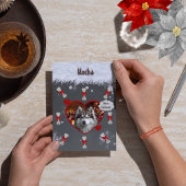 Funny "From the Dogs" Dog Lover Christmas Card カード