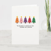 Funny Fruitcake Relatives Christmas Card Quote カード (正面)