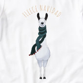 Funny Fun 'Fleece Navidad' Llama Pun Cartoon 