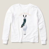 Funny Fun 'Fleece Navidad' Llama Pun Cartoon  (デザイン正面)