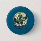 Funny Fun Passed Skiing Got Daughter Daughter 缶バッジ (正面)