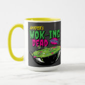 Funny Fun Personalized Wok-ing Dead Special マグカップ (左)
