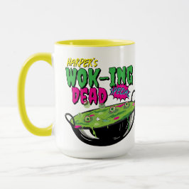 Funny Fun Personalized Wok-ing Dead Special マグカップ