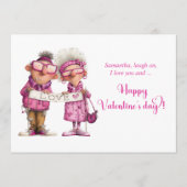 Funny Fun Valentine Card Quirky Couple Humor シーズンカード (正面)