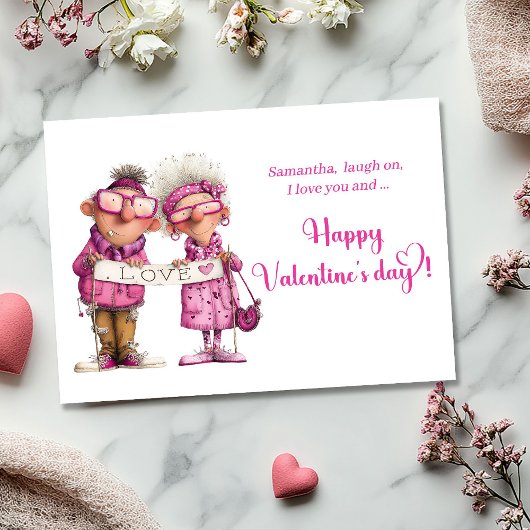 Funny Fun Valentine Card Quirky Couple Humor シーズンカード