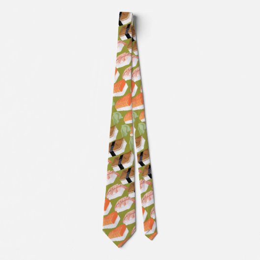 Funny Funky Sushi Tie With Your Favorite Sushi ネクタイ (正面)