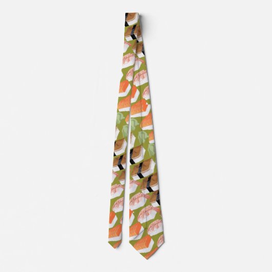 Funny Funky Sushi Tie With Your Favorite Sushi ネクタイ (裏面)