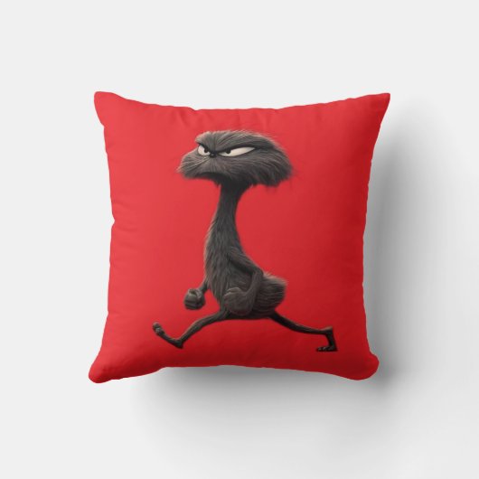 Funny Furry Characters Pillow – Cute Gift for Fans クッション (裏面)