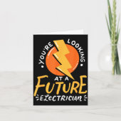 Funny Future Electrician Electrical Engineer  カード (正面)