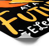 Funny Future Electrician Electrical Engineer  ポスター (角)