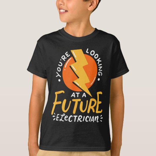 Funny Future Electrician Electrical Engineer  Tシャツ (正面)