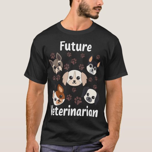 Funny Future Veterinarian Outfit Cute Aspiring Ve Tシャツ (正面)