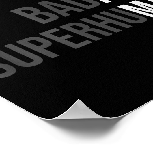 Funny Gag Gift For Dad - Old Man Bold Bad Superhum ポスター (角)